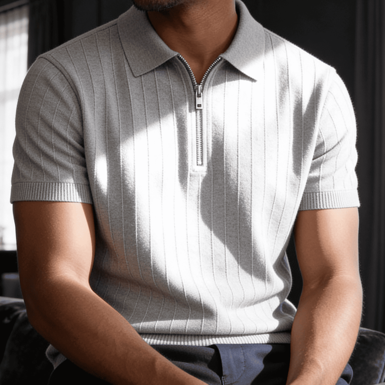 Milano Rib Knit Polo