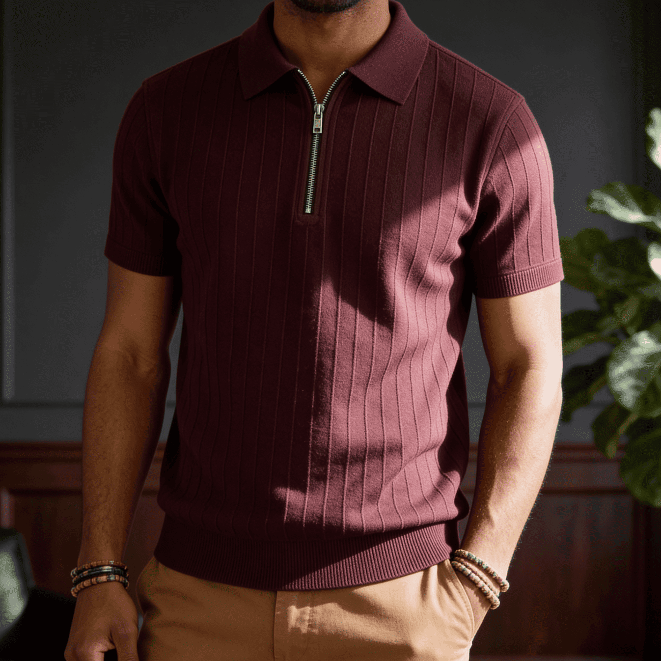 Milano Rib Knit Polo