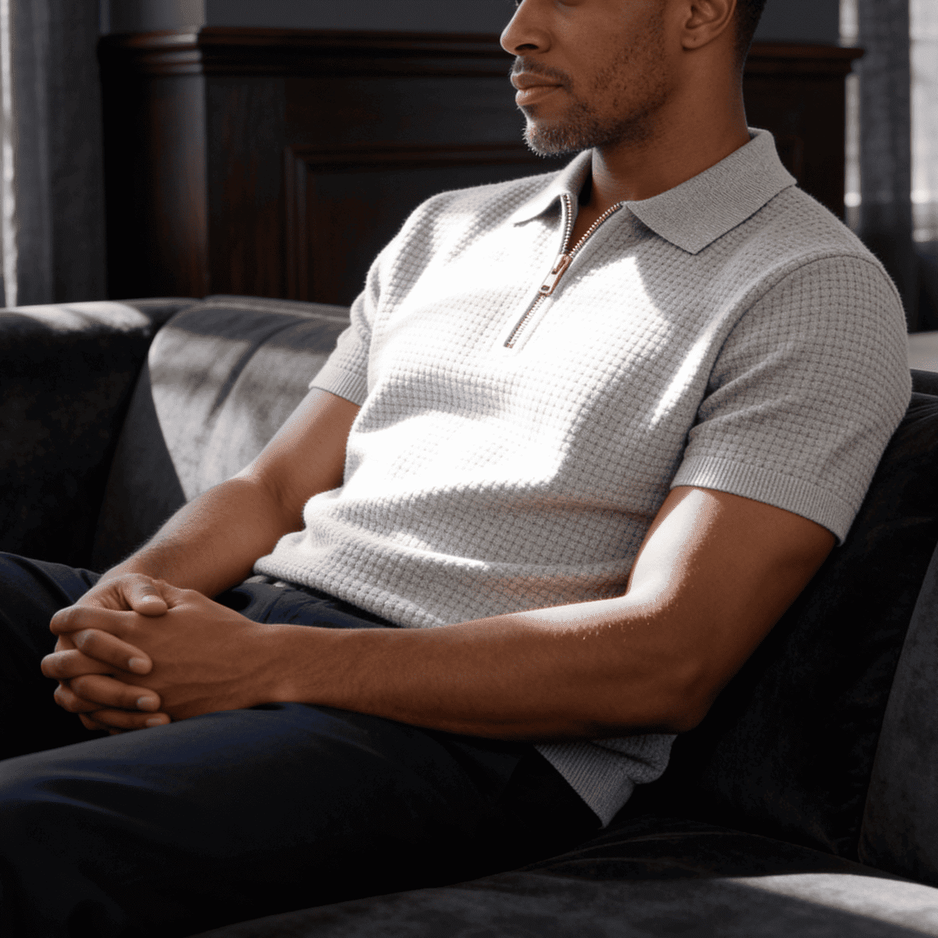 Sorrento Waffle Knit Polo