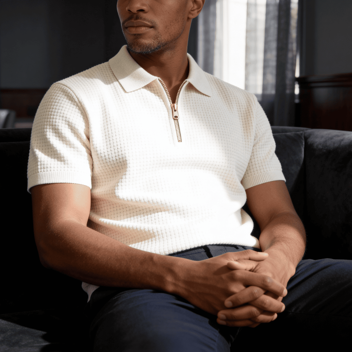 Sorrento Waffle Knit Polo